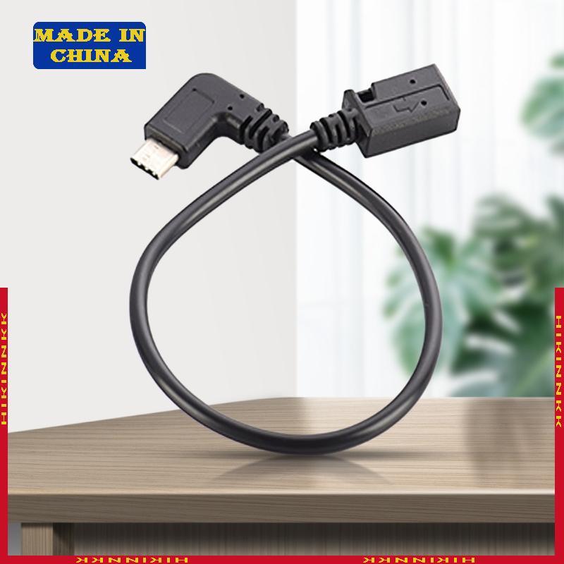 HIK USB Type C ถึง Mini สาย USB 90 องศา USB C ชายมินิ USB หญิงอะแดปเตอร์แปลงสําหรับแล็ปท็อปโทรศัพท์ม