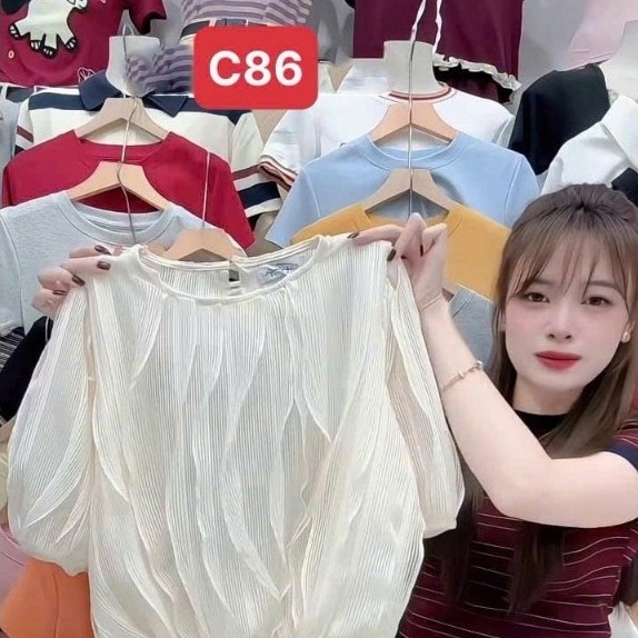 C86 - เสื้อตาข่ายคลื่นเกาหลี