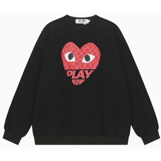 2026 Play comme des Garcons CDG คลาสสิกรอบคอแจ็คเก็ตใหม่ผู้ชายและผู้หญิง 0803