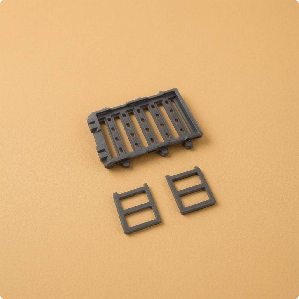 1:64 Scale Roof Rack Resin-Like Slatted Roof Cargo Rack สําหรับนักสะสม