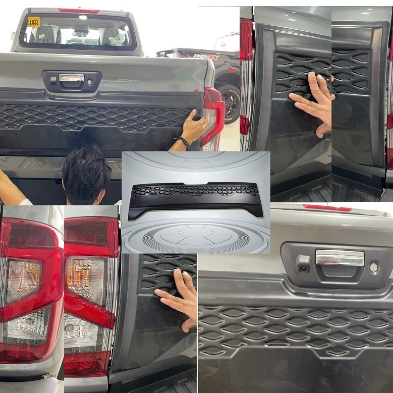 Nissan Navara Pro 4x Tail Gate Garnish ตัวป้องกันฝากระโปรงหลัง Garnish Navara 2021-2025