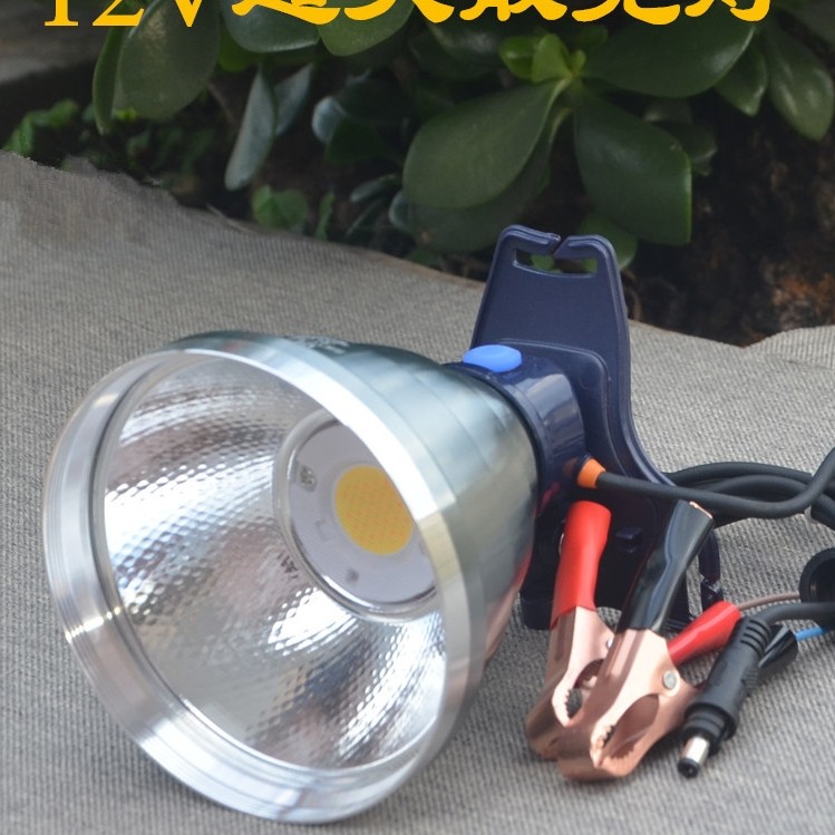ไฟฉายคาดหัว ไฟฉายแรงสูง ไฟหน้า LED 12V แสงสว่างสูง พร้อมแบตเตอรี่ ทนน้ำ สามารถปรับมุมได้ ใช้งานกลางแ