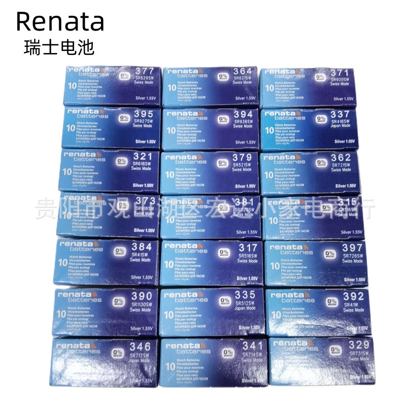 [10 ชิ้น] Renata Swiss Watch Battery 377 364 371 นาฬิกาควอตซ์นาฬิกาอิเล็กทรอนิกส์แบตเตอรี่ปุ่ม S