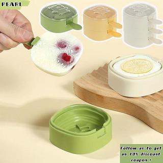 PEARL 1/2/3PCS Ice Cream Mold, Portable Food Grade Popsicle Molds,  Cartoon With Lid Easy Release Ice Pop Maker Kitchen