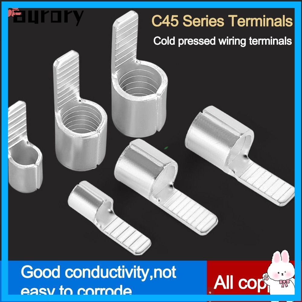 AURORY C45 Contact Pin, เทอร์มินัล C45 ดีบุกทองแดงรูปพิน, เทอร์มินัลจีบทองแดง Lugs ไฟฟ้า