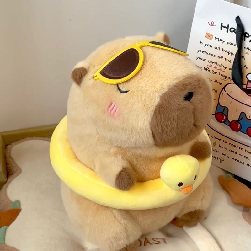 ฤดูร้อนสุดน่ารัก Kabara Capybara ตุ๊กตาสร้างสรรค์ตุ๊กตาของเล่นส่งของขวัญวันเกิดเด็ก h605