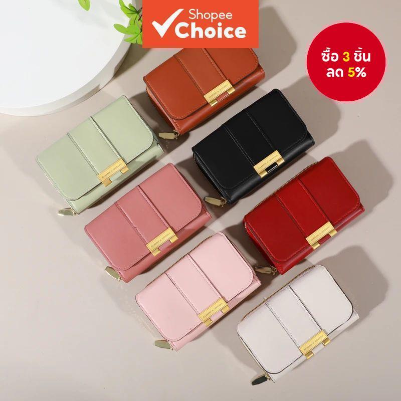 พรีเมี่ยม ปู่ ซิปกระเป๋าสตางค์พร้อมกระเป๋าใส่เหรียญผู้หญิงขนาดกะทัดรัดผู้ถือบัตรกระเป๋าสไตล์