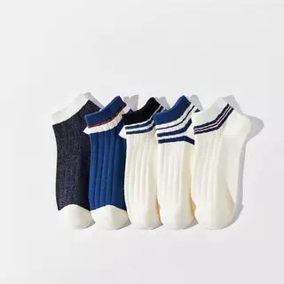 MODENFASHION ถุงเท้าผู้ชายข้อสั้น ถุงเท้าแฟชั่นเกาหลี (แพ็ค /10คู่) freesize s. 35-44