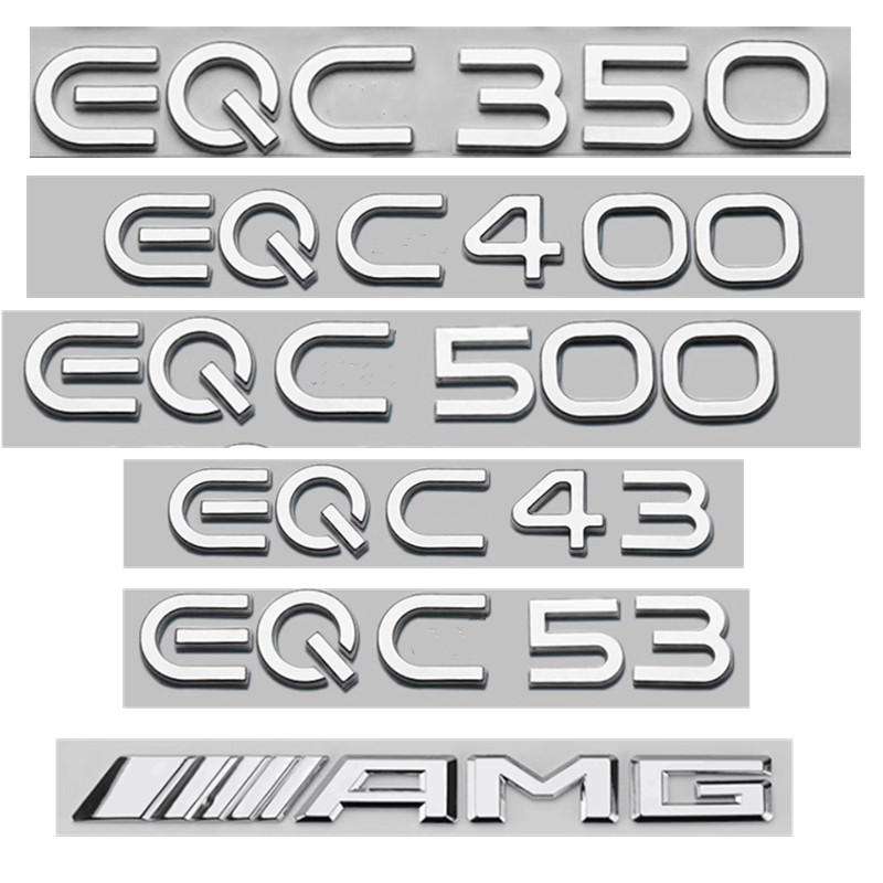 Benz EQC350 EQC400 4MATIC โลโก้รถ Word โลโก้ Benz eqc โลโก้รถ 4MATIC หาง