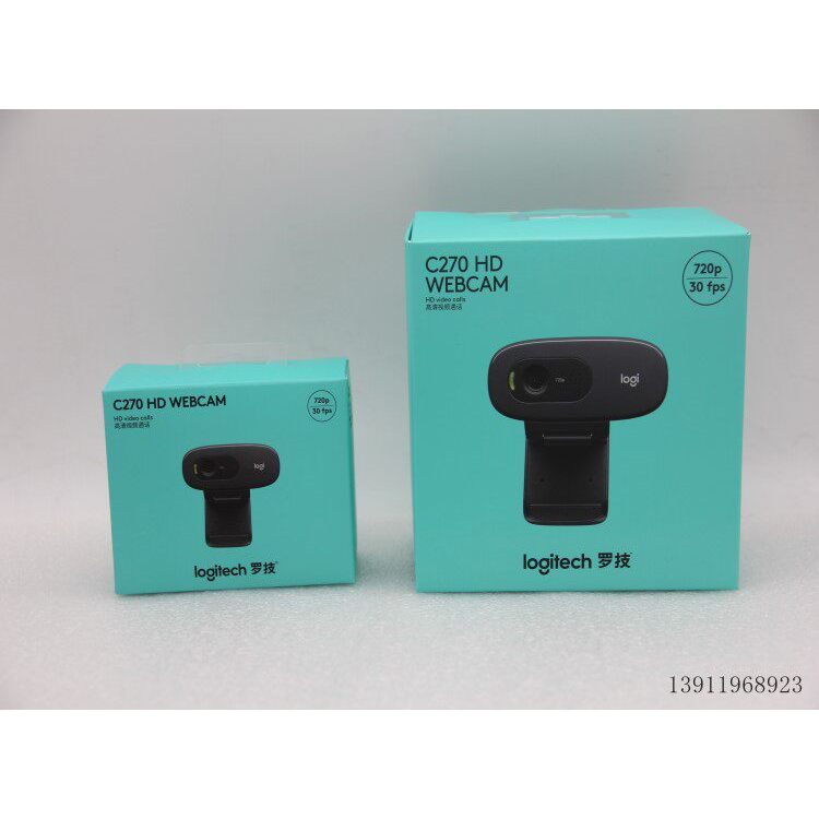 Logitech C270/C270i/C310 HD Webcam External Online Class สอนพร้อมไมโครโฟนการสอบเข้าระดับสูงกว่าปริญญ