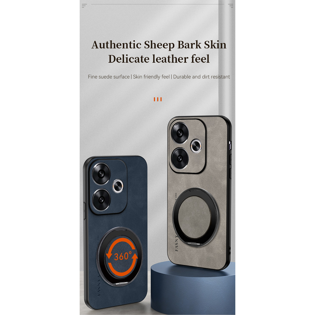 เคส Redmi 13C 4g13R poco c65 poco M6 5g 23100RN82L 23106RN0DA 23108RN04Y 2311DRN14I anti fall ring h