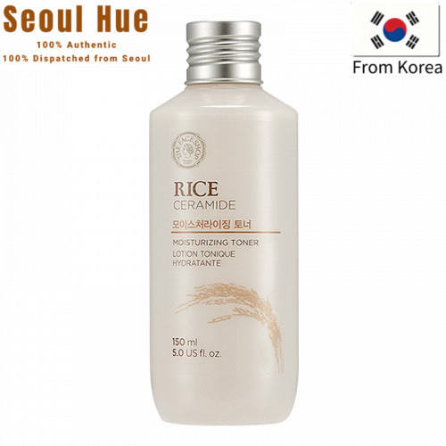 The Face Shop Rice & Ceramide Moisture Toner 150ml - Hydrating, Soothing, Radiant Skin