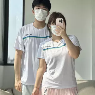 ผ้าดี เสื้อแบดมินตัน ผ้าแห้งไวระบายอากาศดี สามารถสกรีนเสื้อเพิ่มได้เสื้อแบดYYดีงาม ส่งไวจากไทยไม่พอใจยินดีคืนเงิน