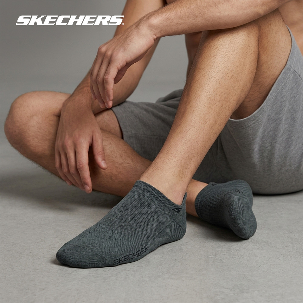 Skechers สเก็ตเชอร์ส ถุงเท้าผู้ชาย Men Performance Socks Low Cut Socks (2 Pairs) - P325M107-0629 (latest)