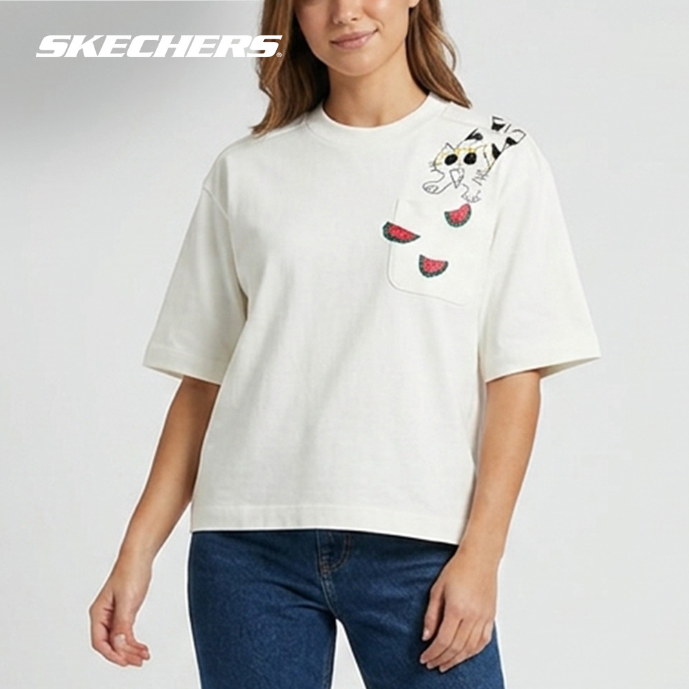 Skechers สเก็ตเชอร์ส เสื้อยืดแขนสั้นยูนิเซ็กส์ Unisex Apo Collection Short Sleeve Tee Apparel - SL125U565-SW