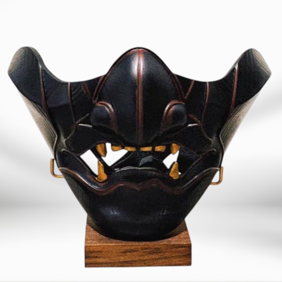 [Pre Order]  หน้ากากครึ่งหน้าแบบยุทธวิธีจาก Ghost of Tsushima ทำจากเรซิน สไตล์นินจา/ซามูไร