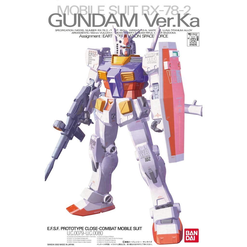 Bandai - MG 1100 RX-78-2 GUNDAM (VER.KA)
