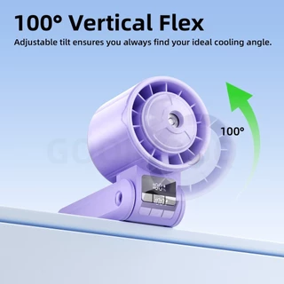 GOOJODOQ GFS023 ความเร็วสูง ​​พัดลมพร้อมฟังก์ชั่นสเปรย์เพิ่มความชื้น 100° การปรับหัวพัดลม การไหลของอากาศอันทรงพลัง 8.6 ม./ส