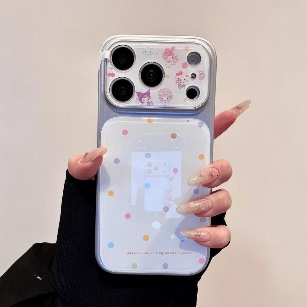 เคสโทรศัพท์ลายจุด ใช้ได้กับ iPhone 13/11/12/17/14/15 Plus/16 Pro Max ผลิตจากอะคริลิกคุณภาพสูง กันกระแทกและทนทาน