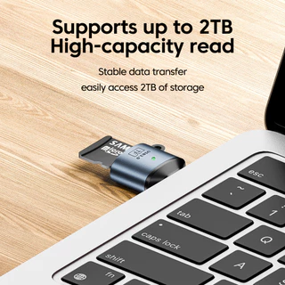 เครื่องอ่านการ์ด Type C/USB รุ่น USB3.0 อะแดปเตอร์อ่านการ์ดหน่วยความจํา TF โอนข้อมูลความเร็วสูง