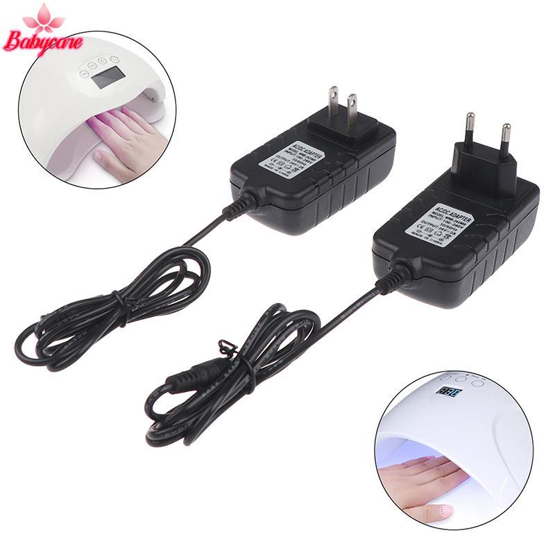 <BYCE-t> 1 ชิ้น 24 โวลต์ 2A อะแดปเตอร์แหล่งจ่ายไฟสําหรับ UV LED โคมไฟเครื่องเป่าเล็บเล็บเครื่องมือ