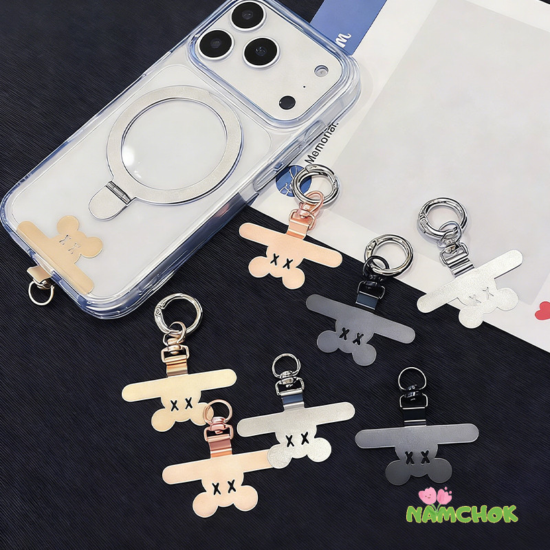 【NK】แผ่นรองโทรศัพท์รูปหมีน่ารัก หมุนได้ 360° บางเฉียบ ทำจากสแตนเลส ใช้ได้กับโทรศัพท์ทุกรุ่น