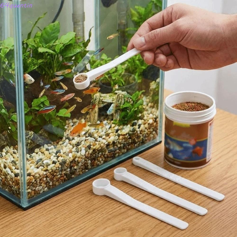 QHENTIN 3 ชิ้น Aquarium Feeding Scoop,พลาสติกป้องกันการ Overfeedingปลาช้อนวัด,สร้างที่แม่นยําขนาด Multi-ขนาดอาหารเครื่องมือให้อาหารปลาสําหรับใช้ในบ้าน