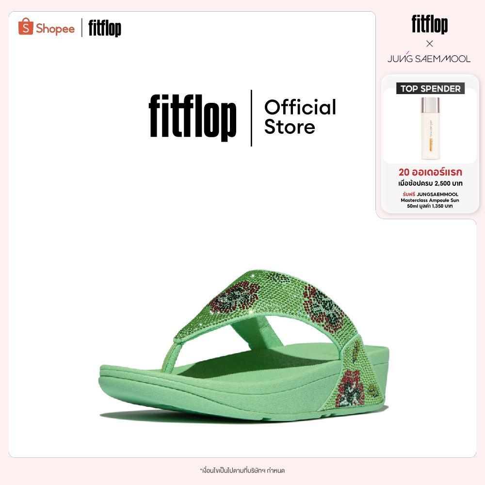 FITFLOP LULU X PHANNAPAST PANSY PARADISO รองเท้าแตะแบบหูหนีบผู้หญิง รุ่น Y1B-D43 สี GREEN