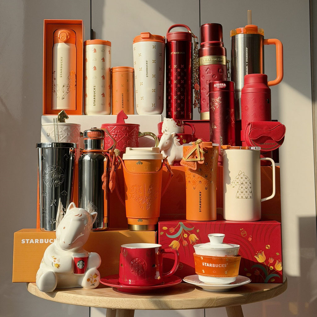 Starbucks cup Junyue zodiac สแตนเลส Insulated Ceramic Mark Glass Straw Water cup ของขวัญถ้วย Starbucks, Junyue Xingcheng, Straw of the Horse Zodiac, สแตนเลส20260525