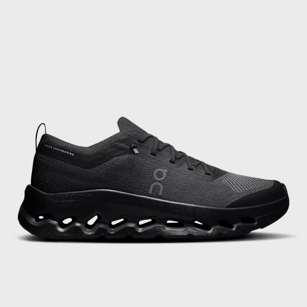 On Running Cloudtrack Moon Lace-Free Running Shoes Jogging Shoes Sports Shoes Unisex สีดํา TRFH