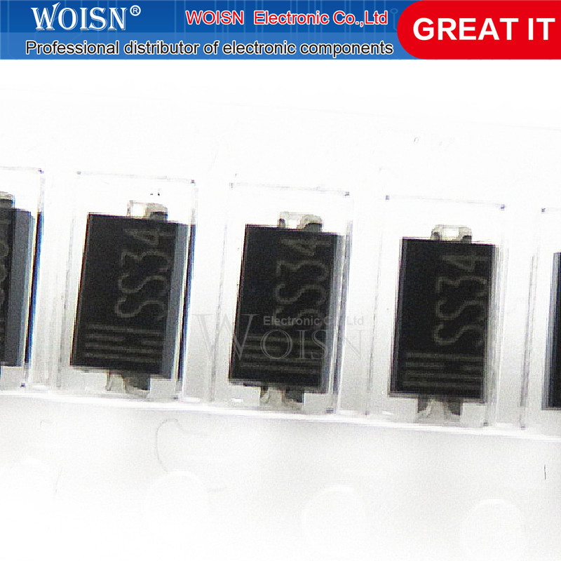 10PCS 1N5822 IN5822 silkscreen SS34 patch วงจรเรียงกระแส Schottky ไดโอด DO-214AC