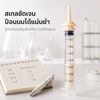 🐾(เจาะรู) จุกป้อนนมซิลิโคน ไซริงค์ป้อนนม ใช้ได้กับ สัตว์เลี้ยงแรกเกิด สุนัข แมว กระต่าย กระรอก สัตวฟันแทะ