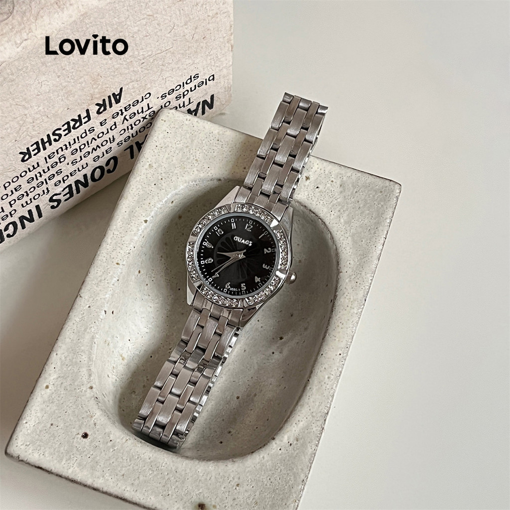 Lovito Elegant นาฬิกาควอทซ์สไตล์คลาสสิกหรูหราและใช้งานได้หลากหลาย LFA99234