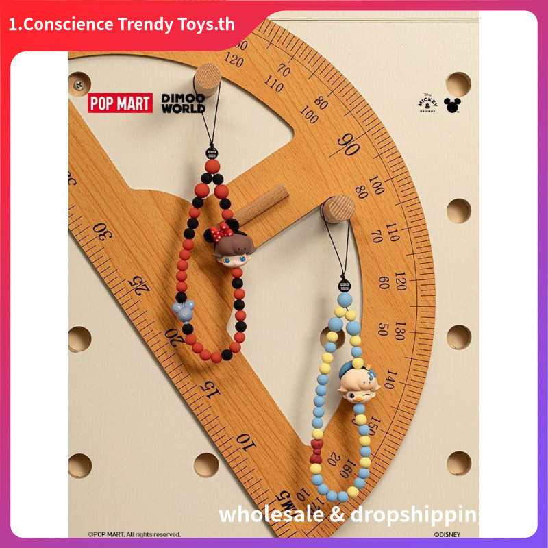 POPMART DIMOO WORLD x Disney Series โทรศัพท์มือถือ Lanyard Mystery Box ข้อมือเวอร์ชั่นสั้น