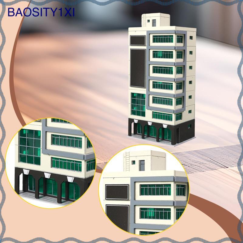[baosity1xi] โมเดลอาคารสมัยใหม่ฉากขนาดเล็กรุ่น 1:150 N Scale Realism Downtown เค้าโครงทิวทัศน์เครื่อ