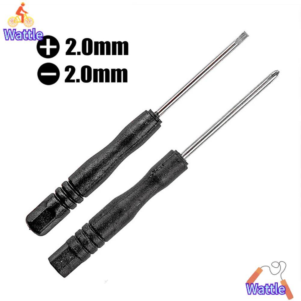 WATTLE 10 ชิ้นไขควงขนาดเล็ก, 2 มิลลิเมตร 3 มิลลิเมตร Slotted Cross Repair เครื่องมือ, เหล็กขนาดเล็กโทรศัพท์ซ่อมเครื่องมือถอดชิ้นส่วนไขควง