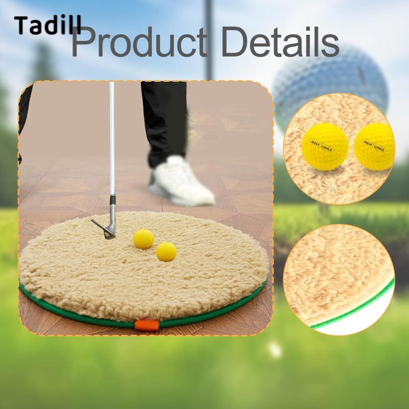 Tadill Golf Chipping Skills Training Mat พรีเมี่ยม Bunker Practice Mat พร้อมลูกบอลสําหรับ Backyard Garage — صورة 3