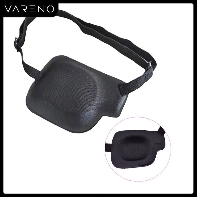 Vareno Patch ตาโจรสลัด unisex สีดำแผ่นปิดตาแบบเดี่ยว