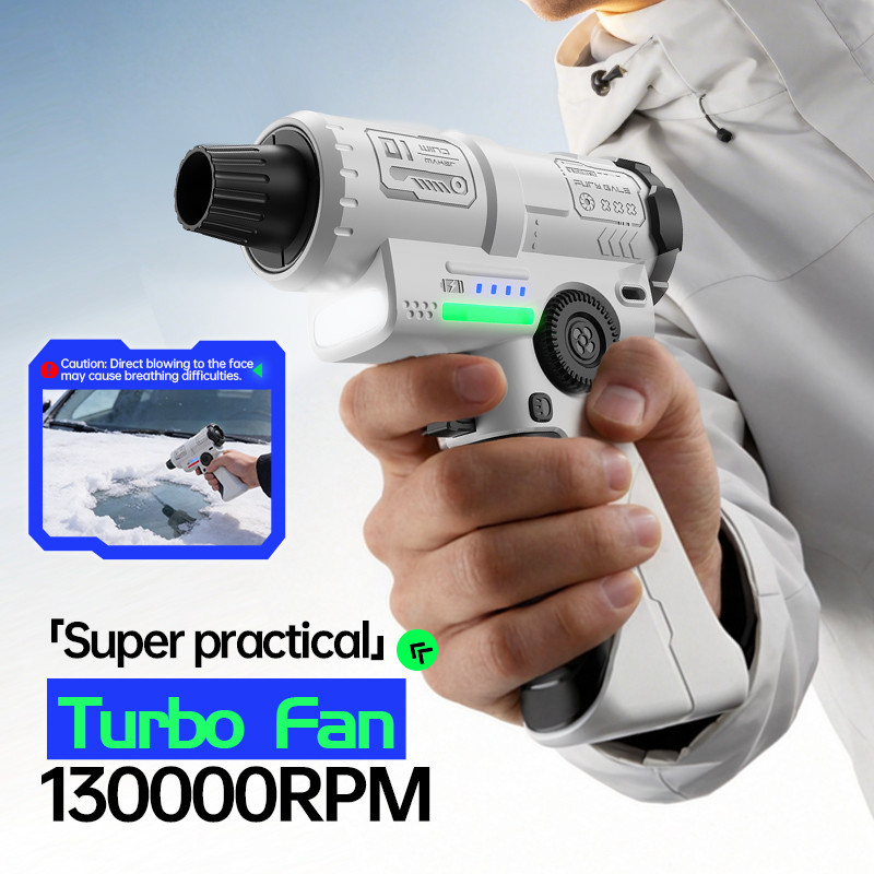 130000RPM พัดลมเจ็ทเทอร์โบความเร็วสูงเครื่องปัดฝุ่นไฟฟ้าเครื่องเป่าลมอัดแบบชาร์จไฟได้สําหรับการทําความสะอาดขนหิมะฝุ่น