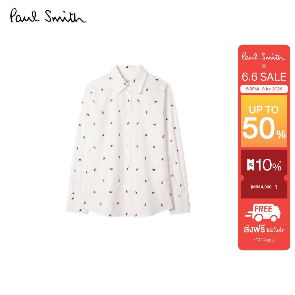 Paul Smith เสื้อเชิ้ตผู้หญิง รุ่น W2R-335B-V31397-02 สี Off-White