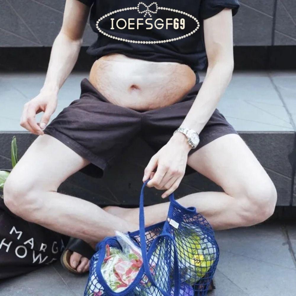 IOEFSGF69 ตลกแพ็ค, กระเป๋าเข็มขัดตลกสร้างสรรค์, Pop Belly Storage Bag Men
