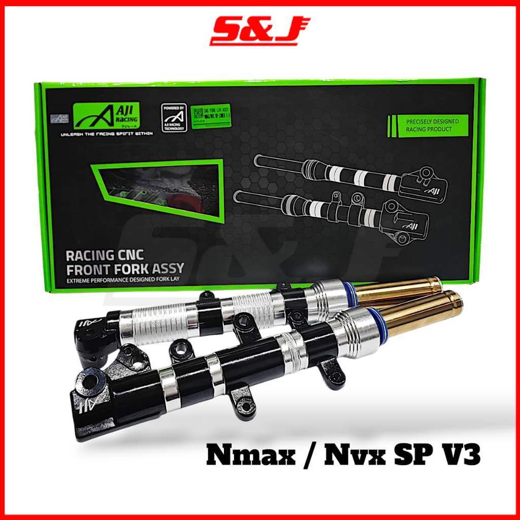 AJI RACING Y15 Y15ZR NVX V1 V2 V3 NVX SE NMAX RS150 RSX LOWER 1.5INCH CNC LAY FORK GOLD FORK TUBE พร