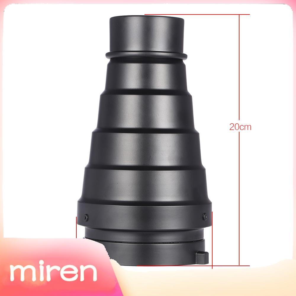 Miren-th Miren-th Dioche Optical Snoot Conical Studio ชุดตารางและ 5pcs ตัวกรองสีสำหรับ Strobe Monolight การถ่ายภาพแฟลช