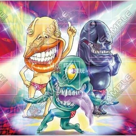 Yu-Gi-Oh! Ojama Knight Series 600x350 มม.ที่กําหนดเอง Playmat อะนิเมะการ์ตูน Ojama Country Stitching