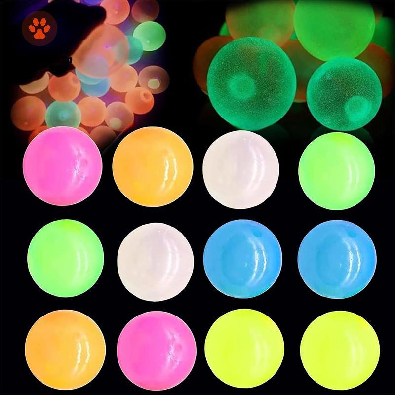 [ARG] Glow-in-the-Dark Stiy Ceiling Balls 5/10 ชิ้น Stiy Glows Balls Fidget ของเล่นความเครียดบรรเทา Sensory ของเล่น Wall & Ceiling Decor [TH]