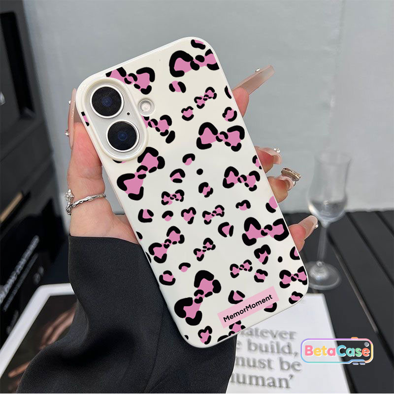 เคส iPhone 17Pro/16/15/14/13/12/11/ProMax/7/8Plus/XS/XR/SE2/SE3 เคสโทรศัพท์ลายเสือดาวสีม่วงเข้มกราฟฟิตีน่ารัก