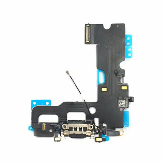 USB ชาร์จพอร์ต Connector Dock MIC เสาอากาศ Flex Cable Fr iPhone 7 7G 4.7 BLK