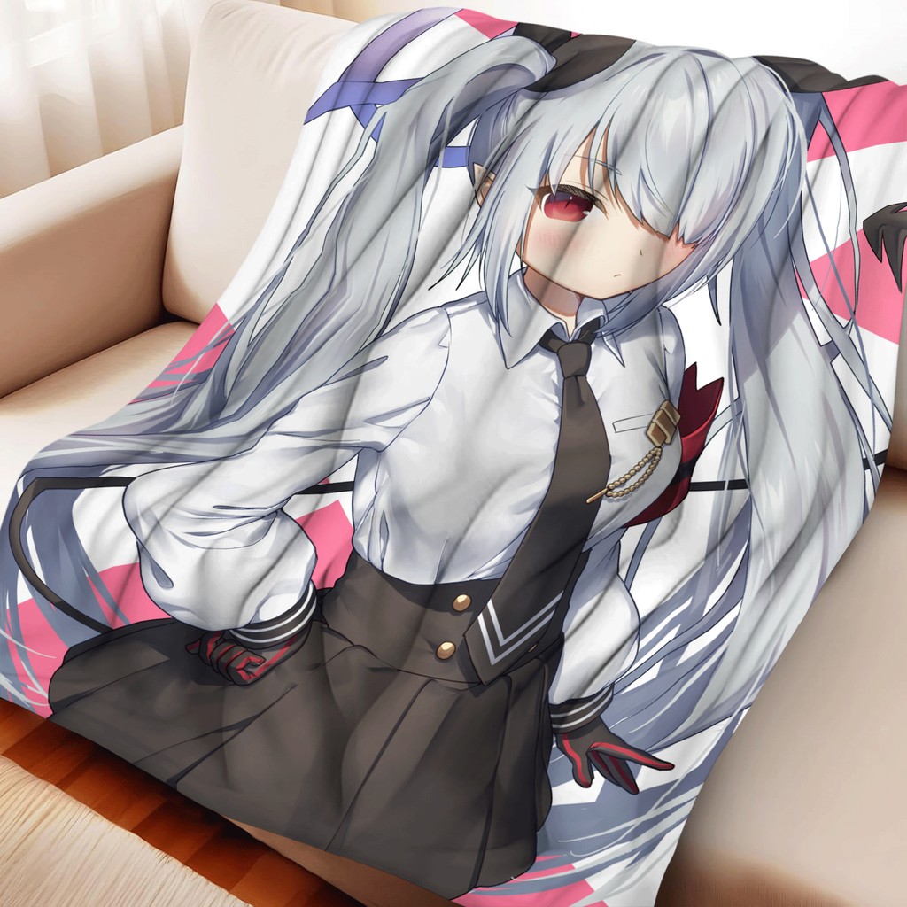 Iori (Blue Archive) ผ้าห่มสักหลาด Warm Soft Otaku โยนมัลติฟังก์ชั่ตกแต่งสิ่งทอที่บ้าน