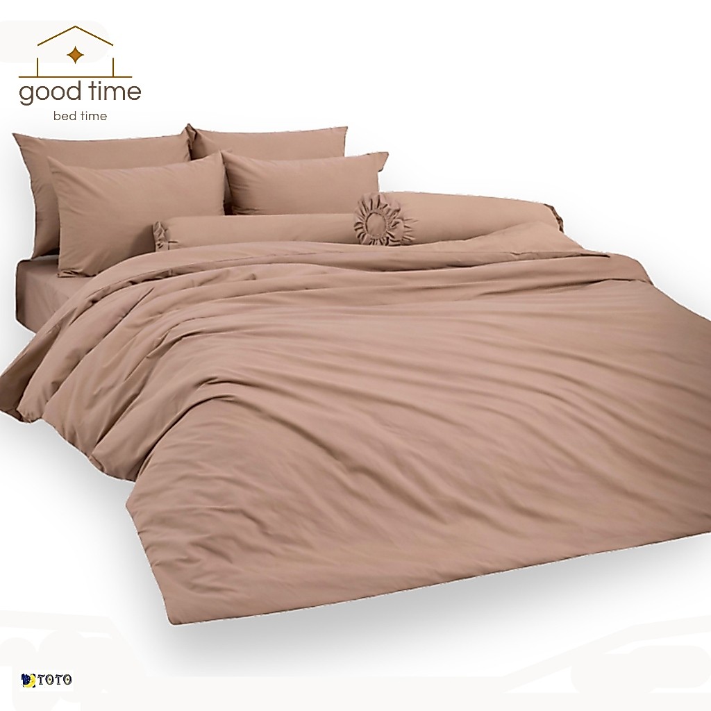 TOTO ผ้านวมสีพื้น 7.5ฟุต 90x97นิ้ว สำหรับเตียง 5-6ฟุต สีไมโล (ไม่รวมผ้าปู)