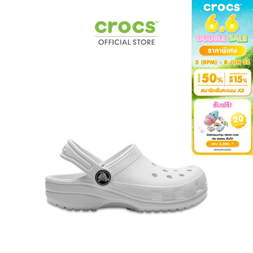 CROCS รองเท้าลำลองเด็ก CLASSIC CLOG รุ่น 206991100 - WHITE